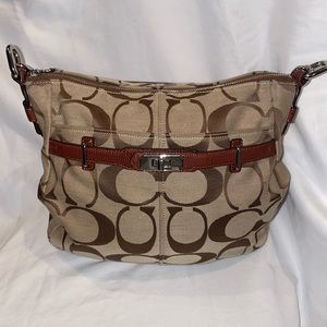 Coach signature handbag